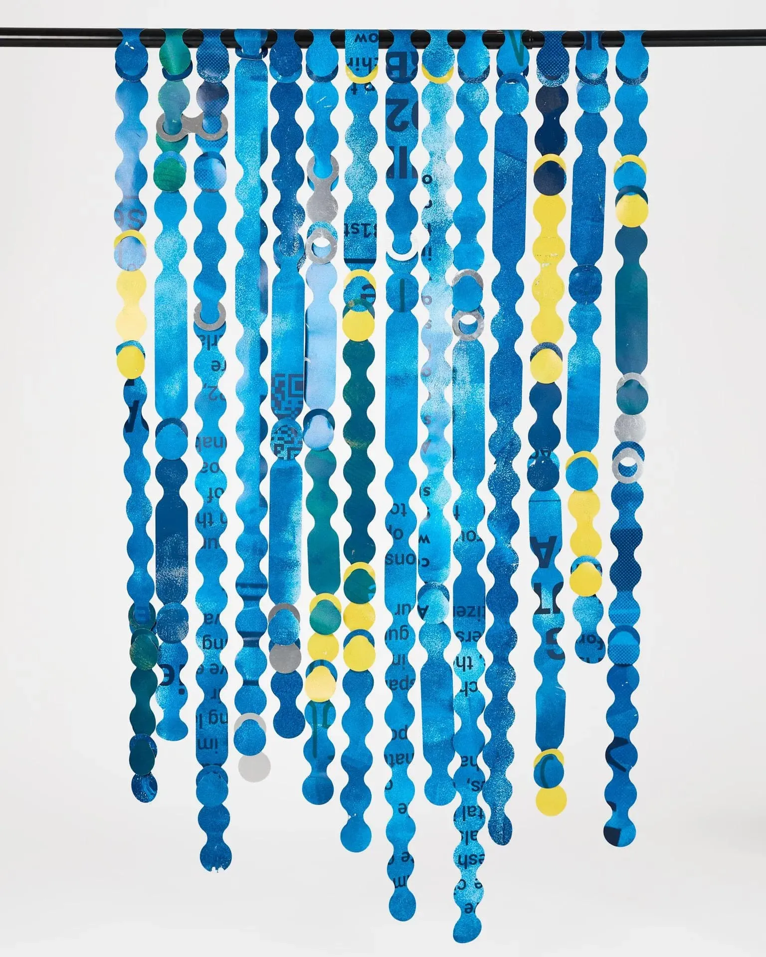 Rideau modulaire bleu