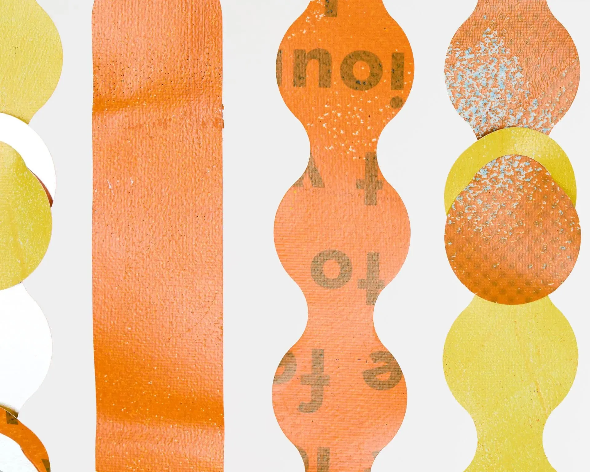 Détail de Rideau modulaire orange